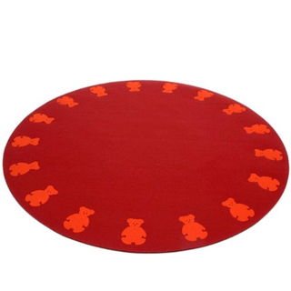Hey-Sign BigDot 150 Teppich mit Randstanzung, rot