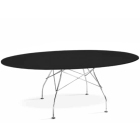 Kartell Glossy Tisch oval, Polyesterlack schwarz