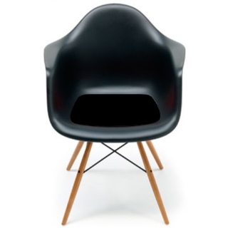 Sitzauflage Eames Armchair schwarz