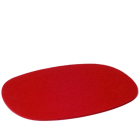 Tischset oval, 3 mm, rot, Verpackung 4 Stück