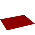 Tischset rechteckig, 3 mm, rot, Verpackung 4 Stück