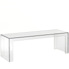 Kartell Invisible Table 120 x 40 cm, H 40 cm, glasklar