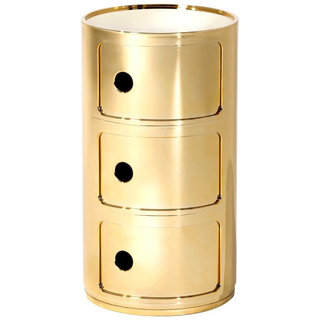 Componibili 3-er Container Gold metallic