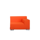Kartell Plastics Sessel, Armlehne links, orange