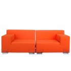 Kartell Plastics Sofa 2-sitzig, orange