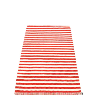 Pappelina Duo Teppich, 85 x 160 cm, coral red - vanilla