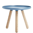 NC Tablo Tisch rund 50 cm, natur / blau