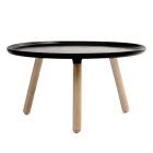 NC Tablo Tisch rund 78 cm, natur / schwarz