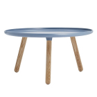 NC Tablo Tisch rund 78 cm, natur / blau