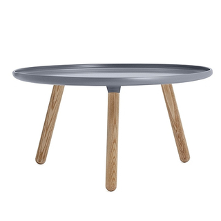 NC Tablo Tisch rund 78 cm, natur / grau