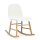 NC Form Rocking Chair, Eiche /  Kunststoff weiss