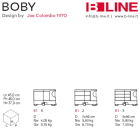 B-LINE BOBY B10, Rollcontainer weiss