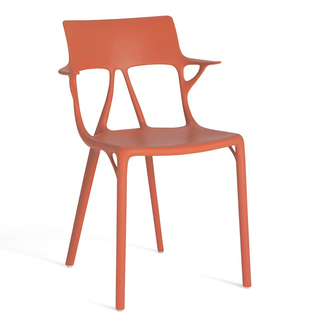 Kartell A.I. Stuhl mit Armlehnen, Kunststoff orange